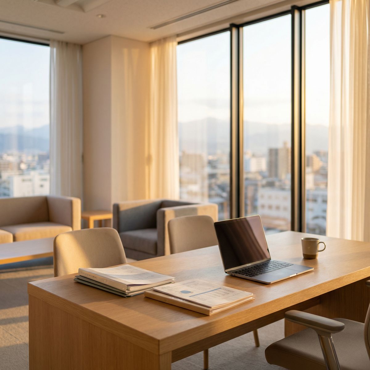 モダンなオフィスの内装